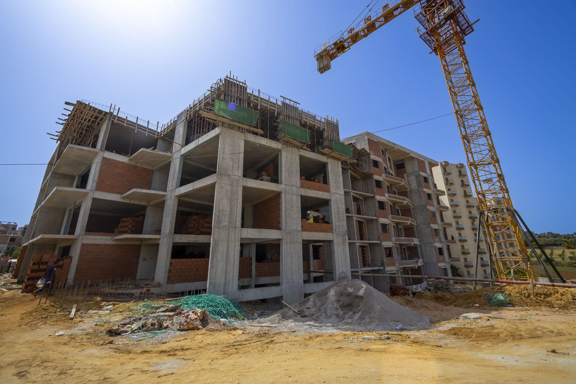 Cofferage / ferraillage dernier placher Bloc A / B
