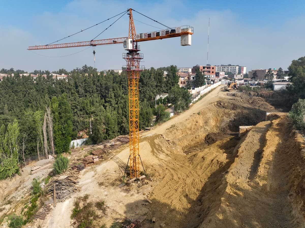 Début des térrassements au niveau de l'ensemble des blocs 